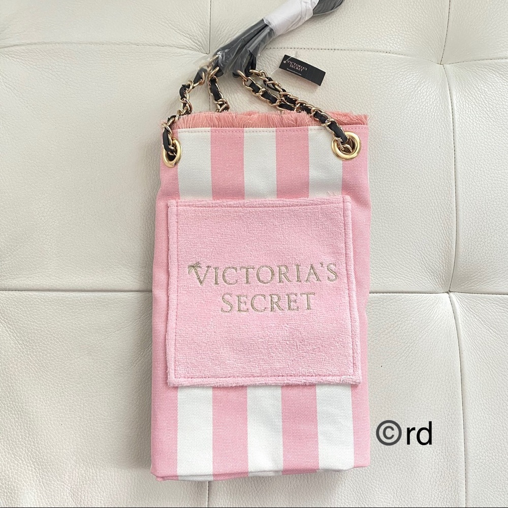 Victoria’s Secret Pink Stripe Beach Bag $58 - Picture 5 of 12